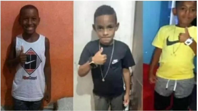 Os três meninos foram mortos pelo tráfico