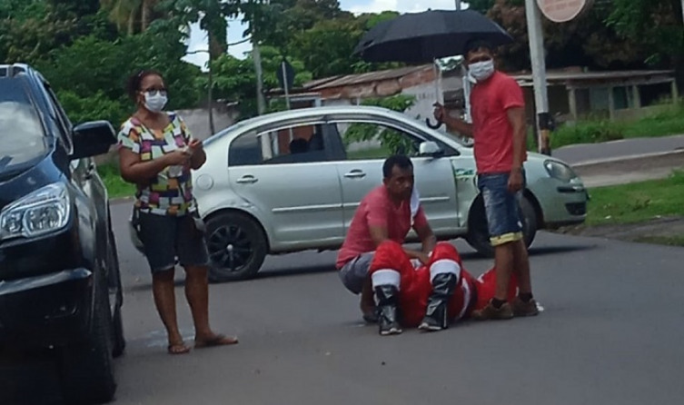 'Bom Velhinho' se deu mal em corumbá