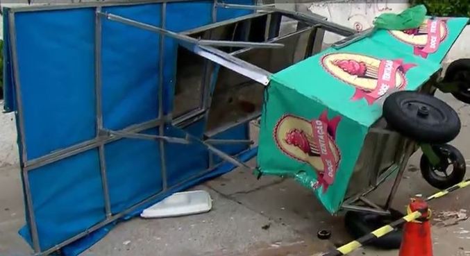 Vendedor de salgados foi atropelado