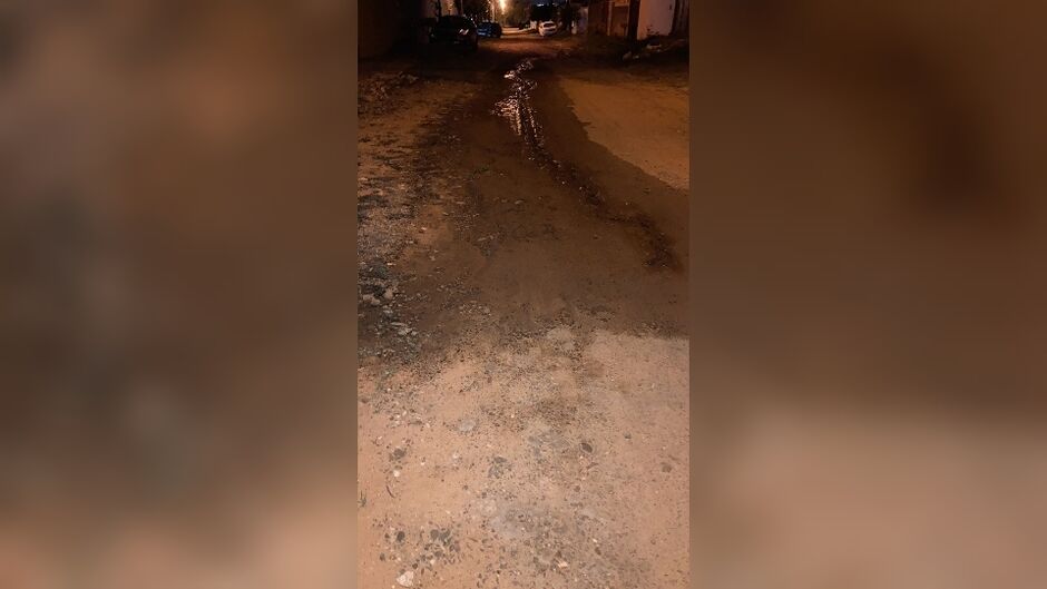 Vazamento desperdiçou água por toda a noite