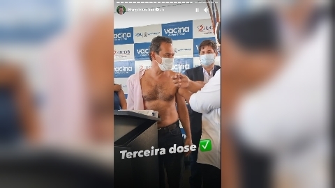 Marquinhos recebeu a terceira dose da vacina