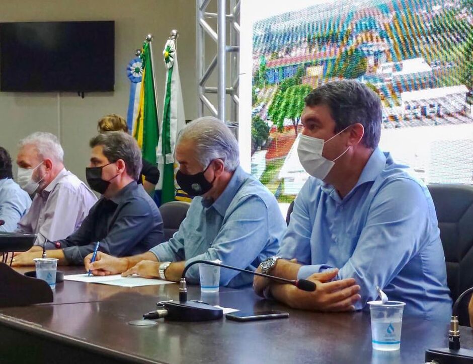 Riedel e Azambuja estiveram em Maracaju