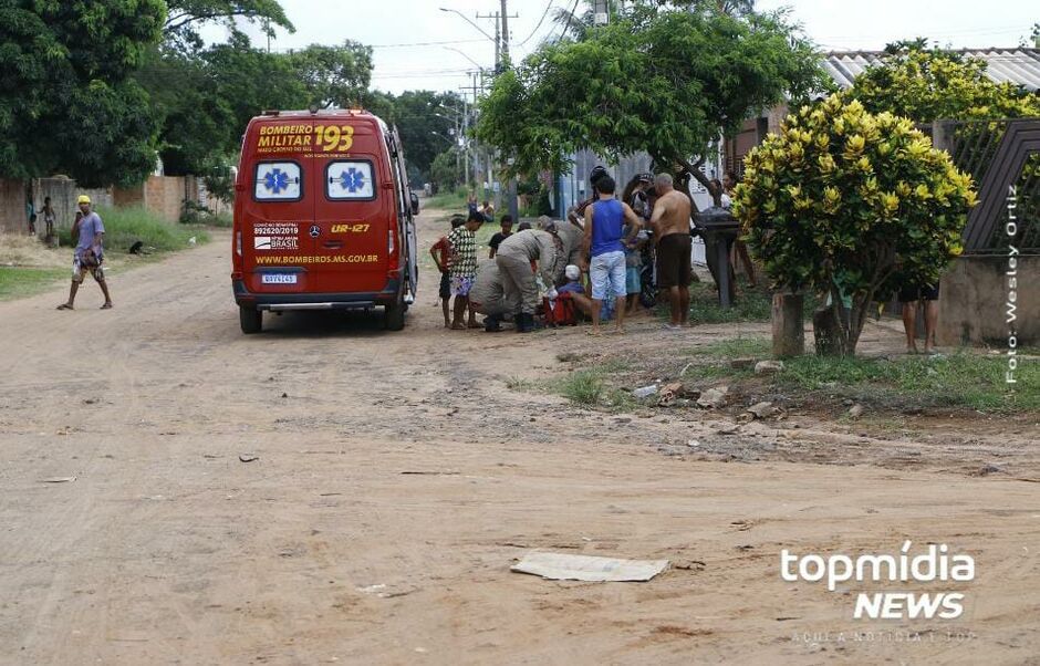 Militars socorreram a vítima e encaminharam para Santa Casa