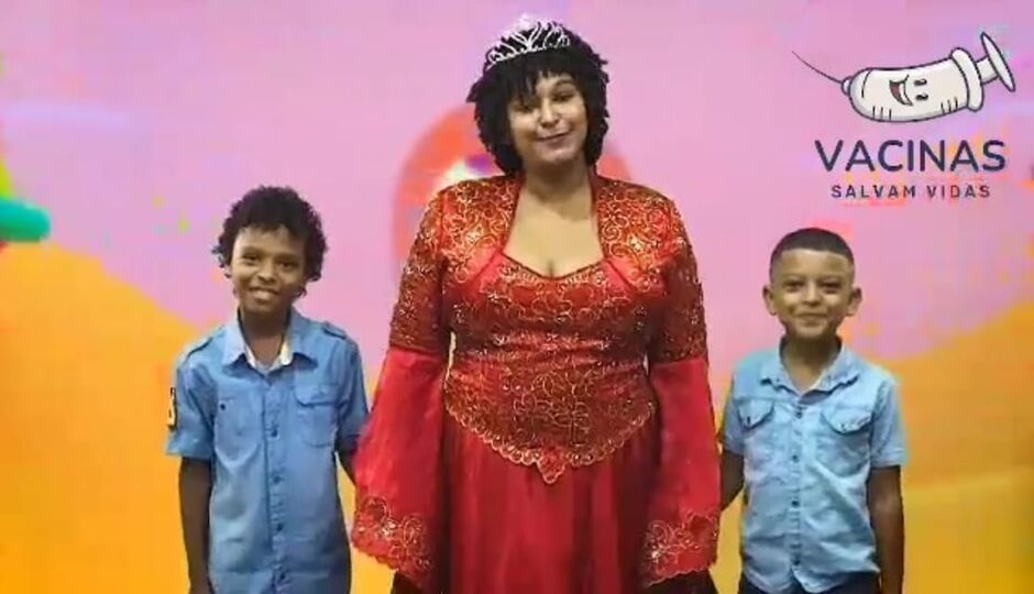 Preta Princesa com Jorge e Davi