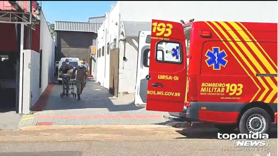 Corpo de Bombeiros socorreu o idoso