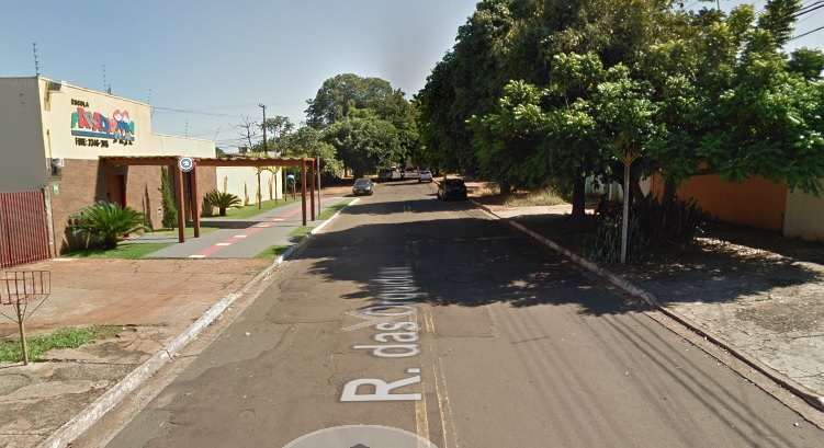 Rua onde o furto aconteceu