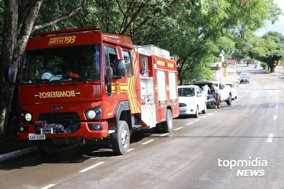 O Corpo de Bombeiros foi acionado para prestar ajuda à vítima