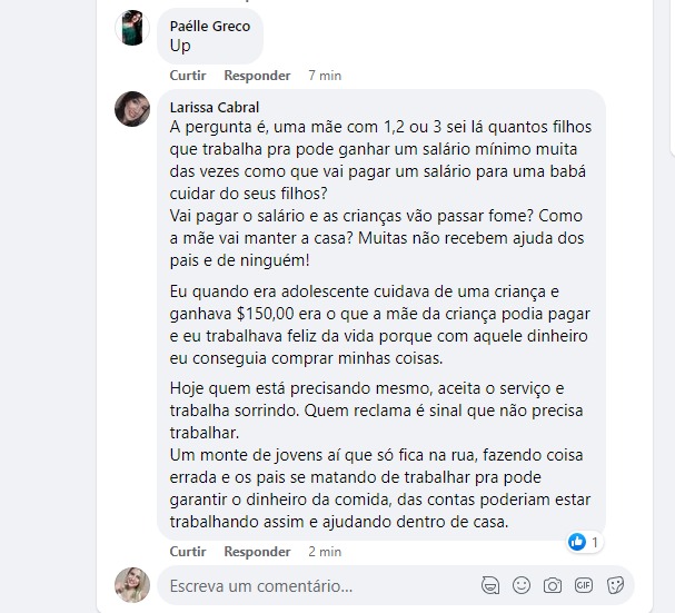 Mãe conseguiu achar babá para os filhos após publicação