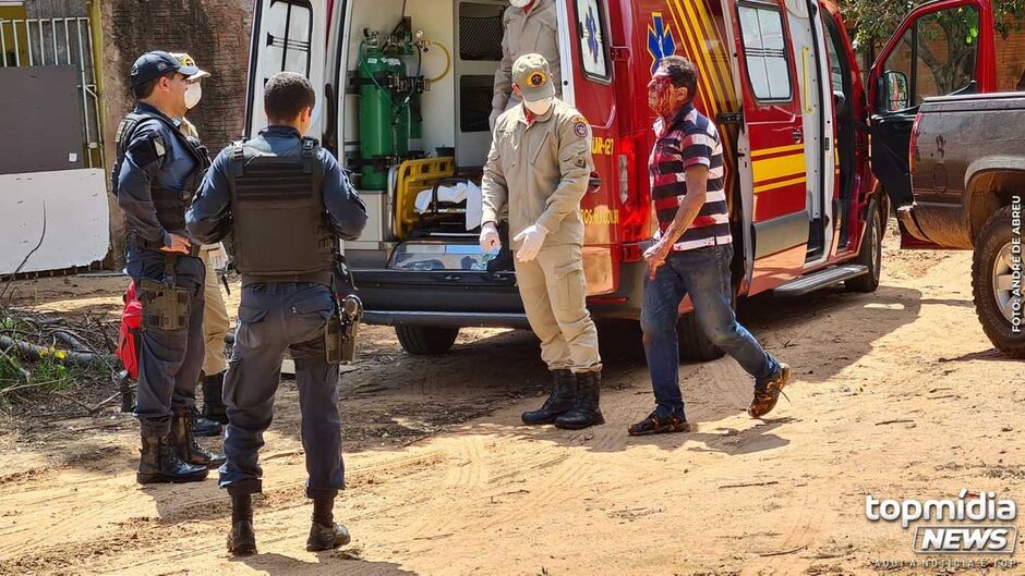 Moradores registraram toda confusão
