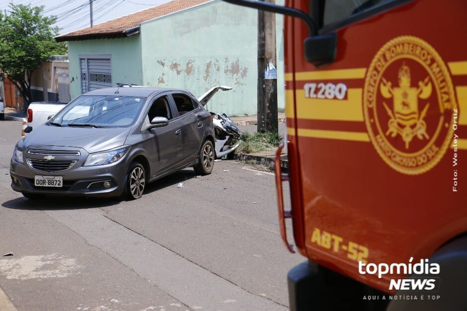 Mulher fica ferida em batida no Aero Rancho