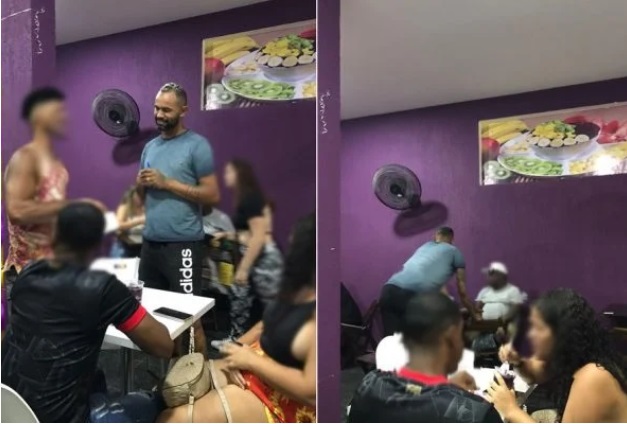 Goleiro Bruno inaugurou loja de açaí