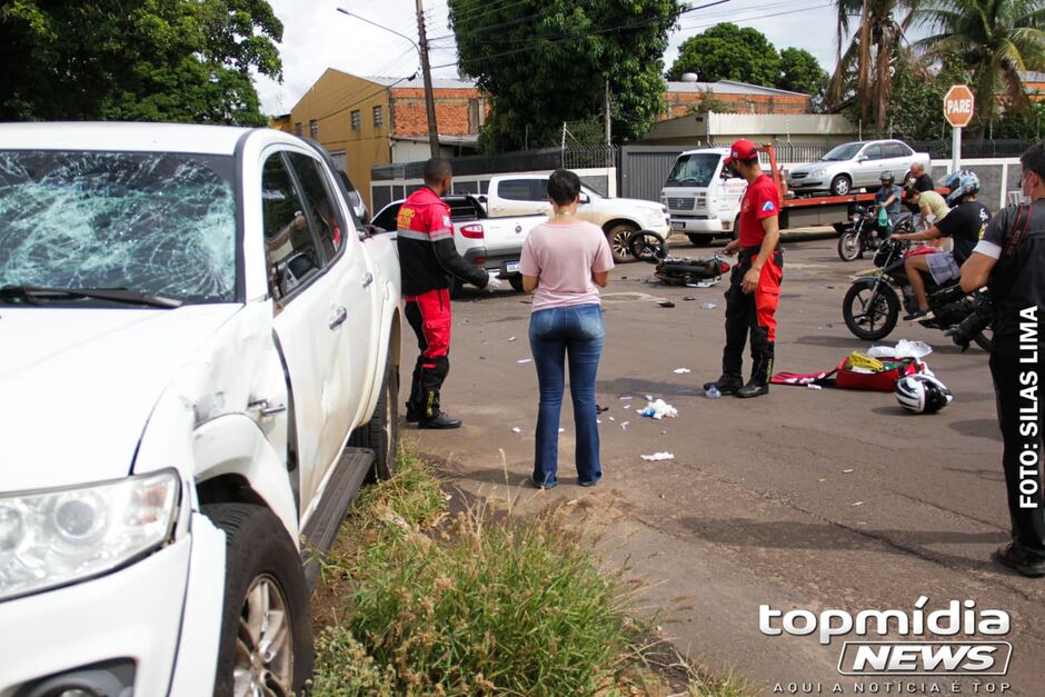 O Corpo de Bombeiros foi acionado e fez a reanimação do motociclista