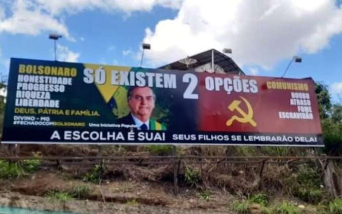 Juiz mandou tirar propaganda com Bolsonaro