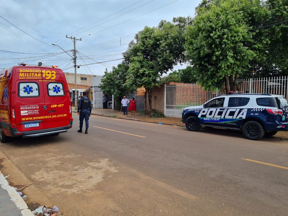 Jovem precisou ser levado para uma unidade de saúde