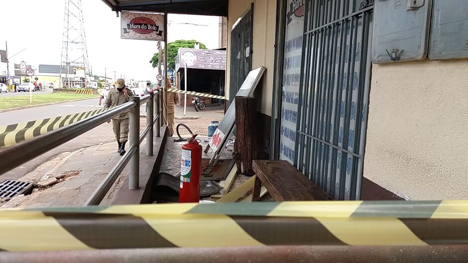 Vítimas estavam dentro do local quando o botijão de gás explodiu