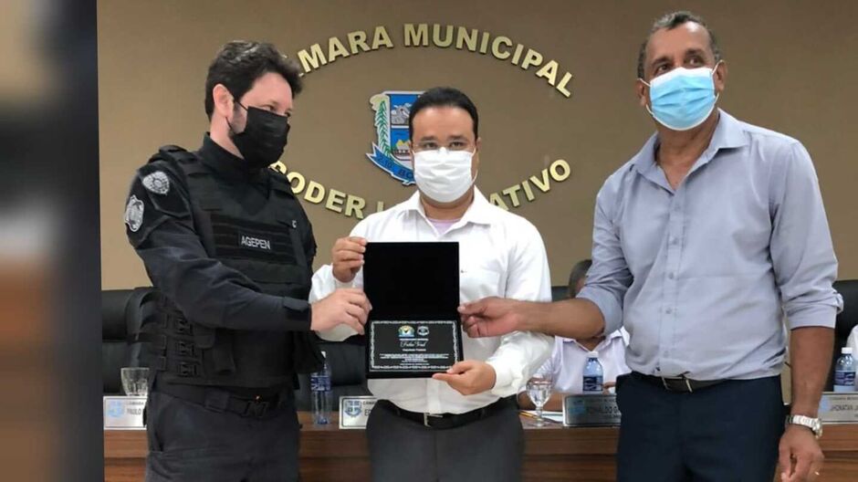 Deputado Fábio Trad recebeu homenagem na Câmara de Bonito-MS