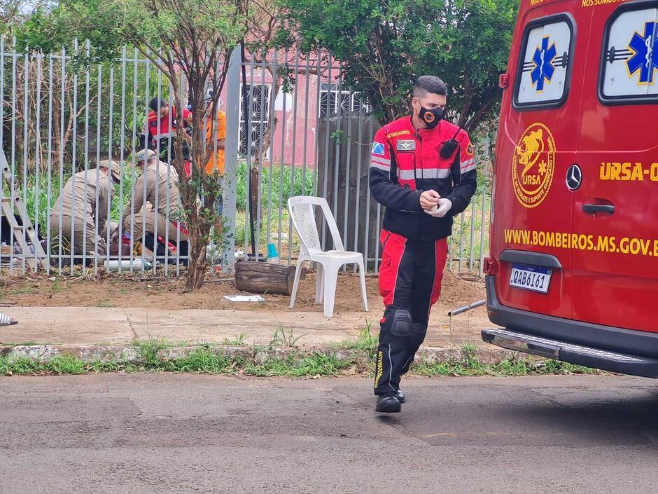 O Corpo de Bombeiros foi acionado, realizou o socorro, mas a vítima não resistiu