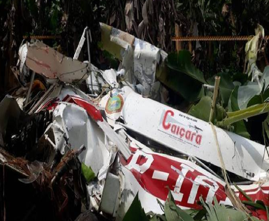 Aeronave ficou totalmente destruída