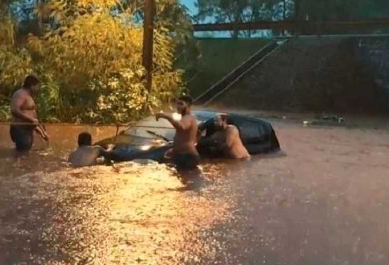 Chuva levou pânico e destruição a Dourados