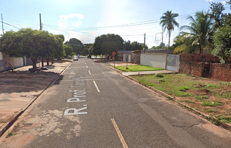 Rua onde o crime aconteceu