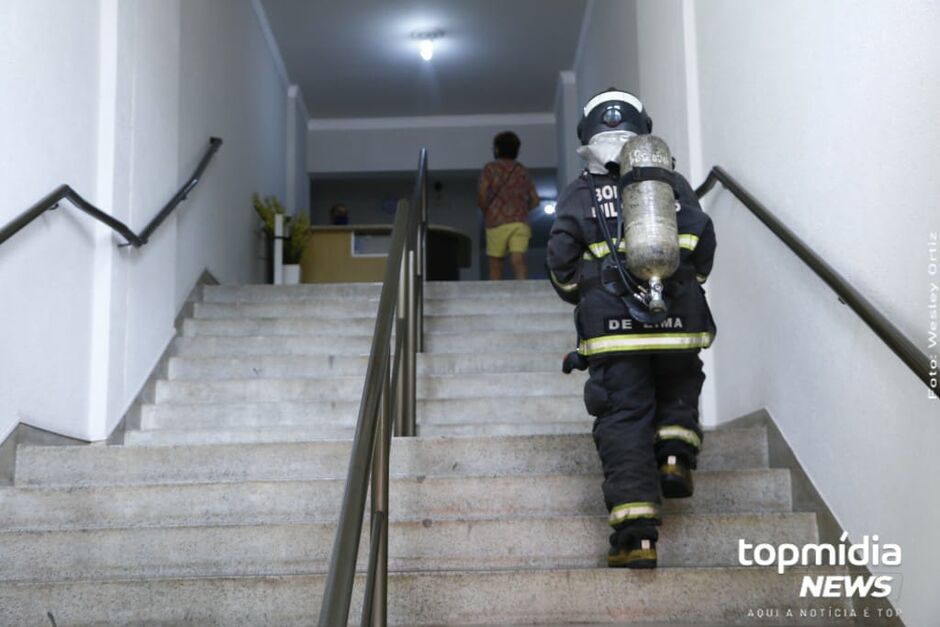 Fogo tomou conta de apartamento