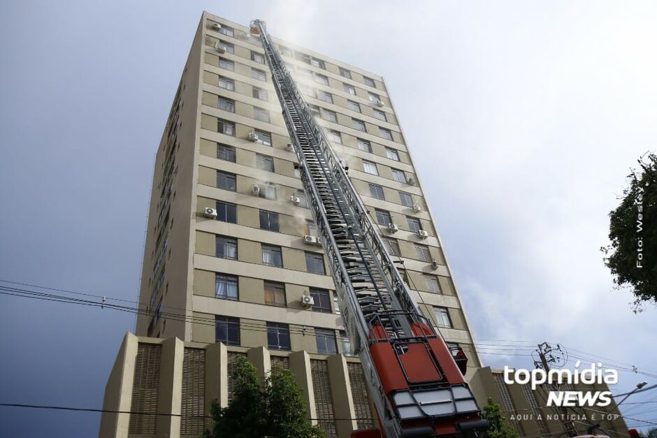 Fogo tomou conta de apartamento