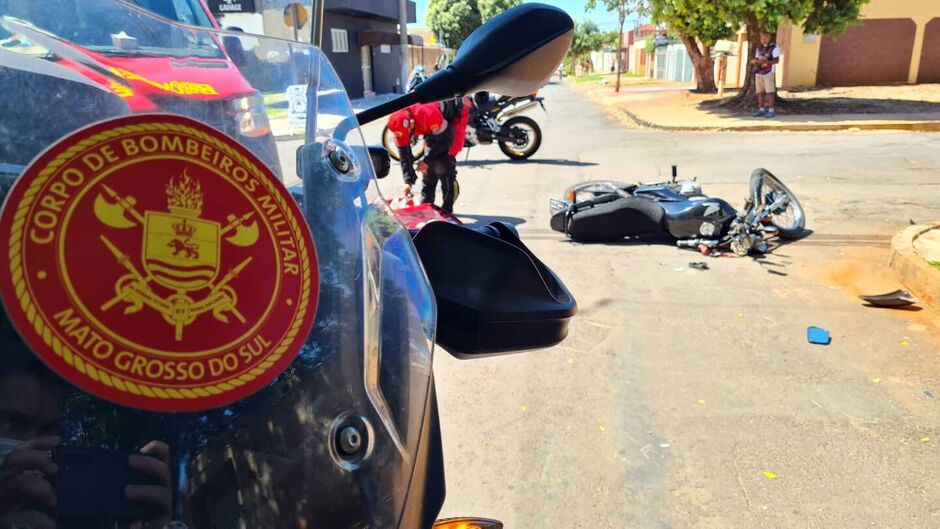 Corpo de Bombeiros fez o resgate da vítima