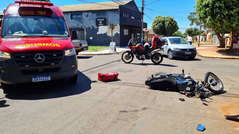 Corpo de Bombeiros fez o resgate da vítima