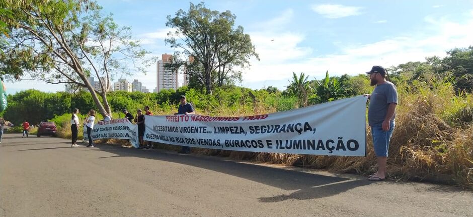 Manifestação cobrava por melhorias na região