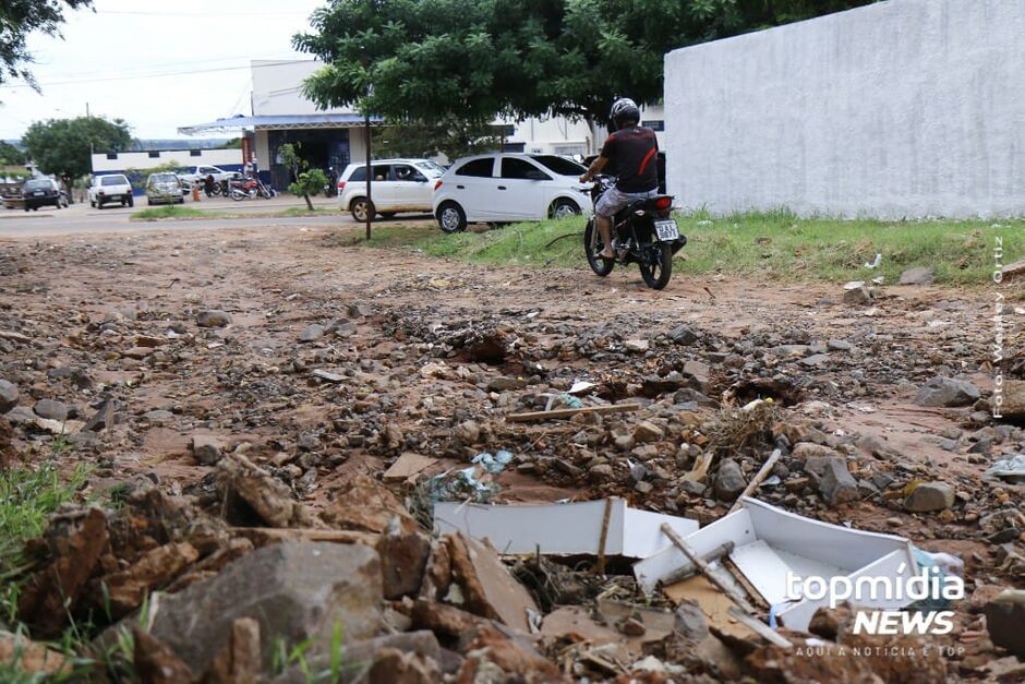 Situação da rua está bastante complicada