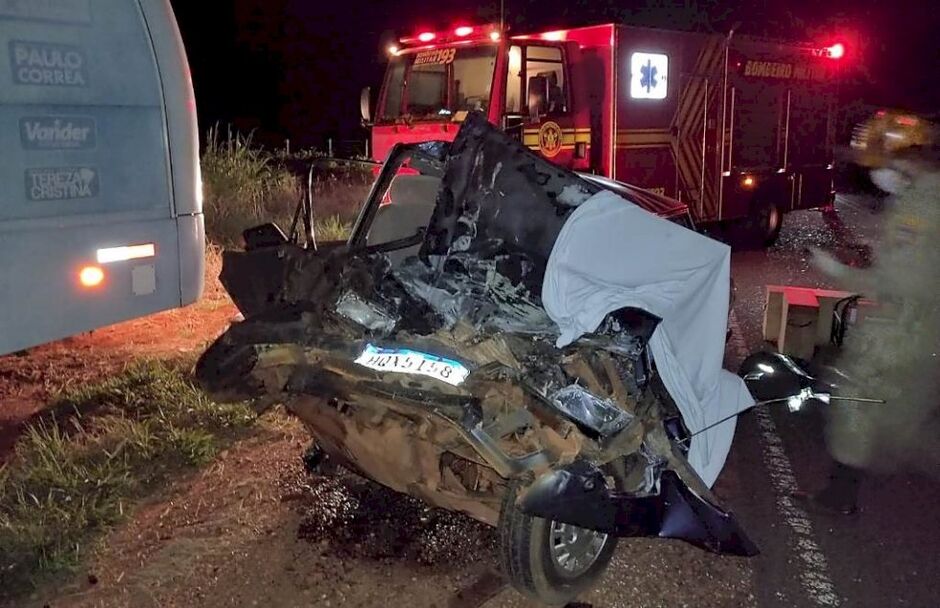 Batida foi forte e homem morreu no local 