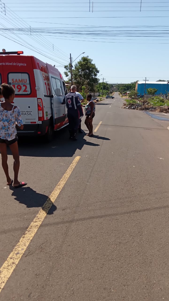 SAMU esteve no local para resgatar a vítima