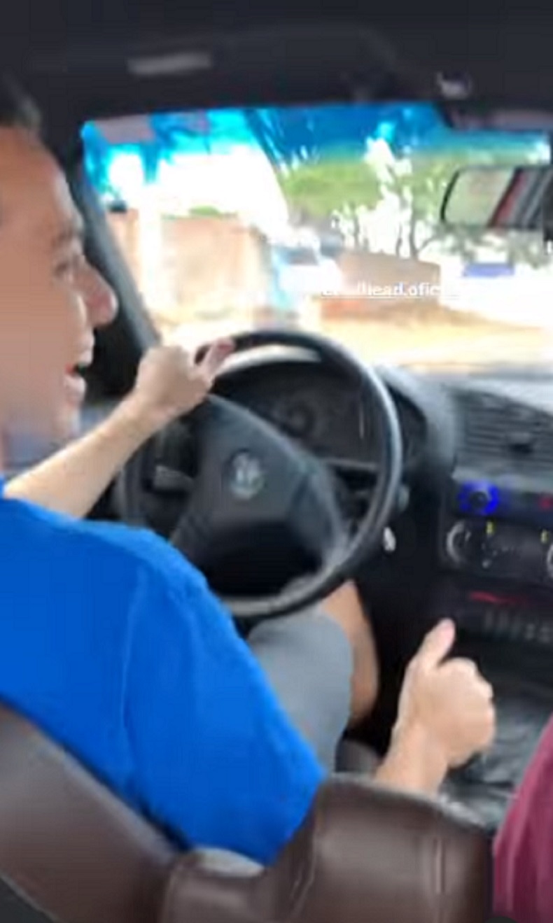 Influencer faz manobra arriscada na Zahran 