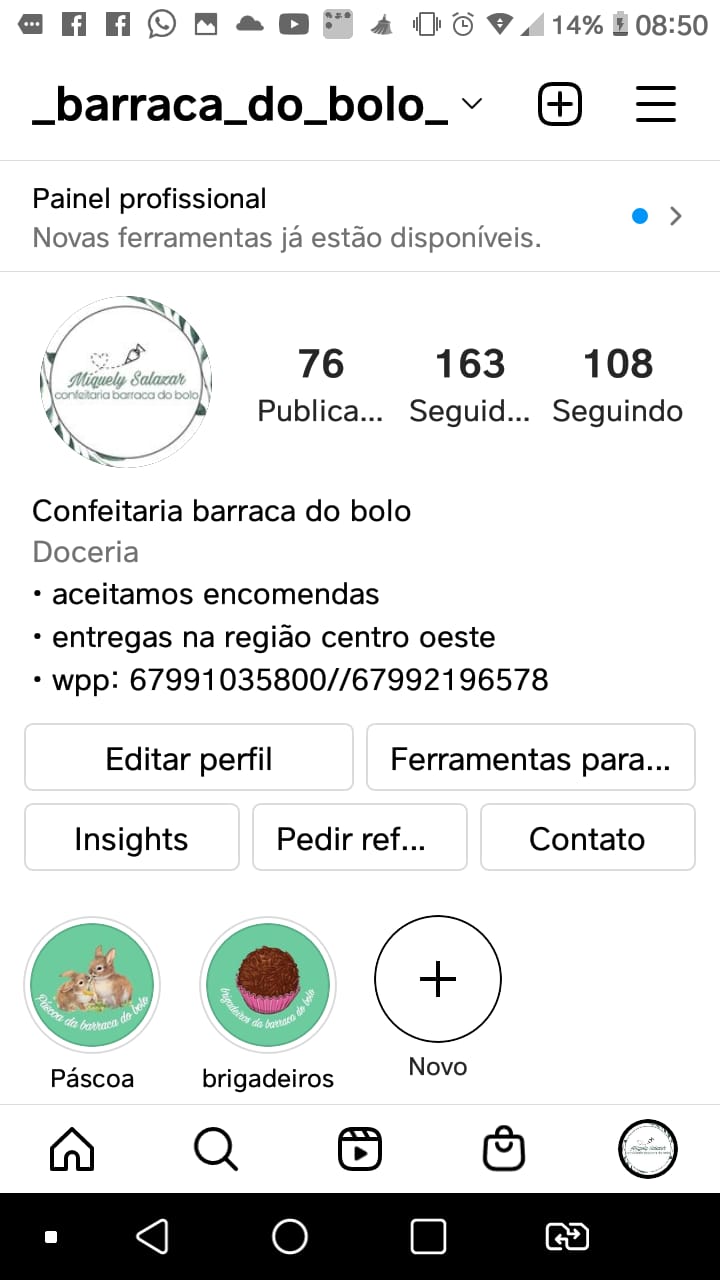 Mikely fez da arte da confeitaria um sustento para a família