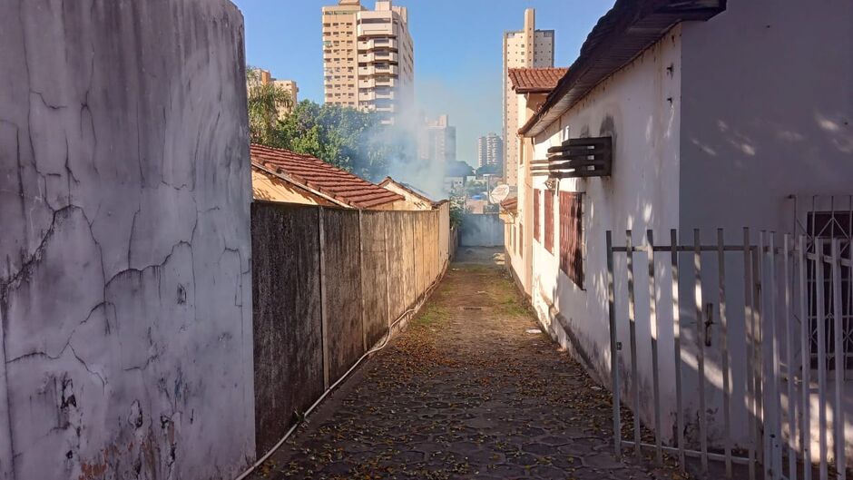 Fumaça tomou conta do local