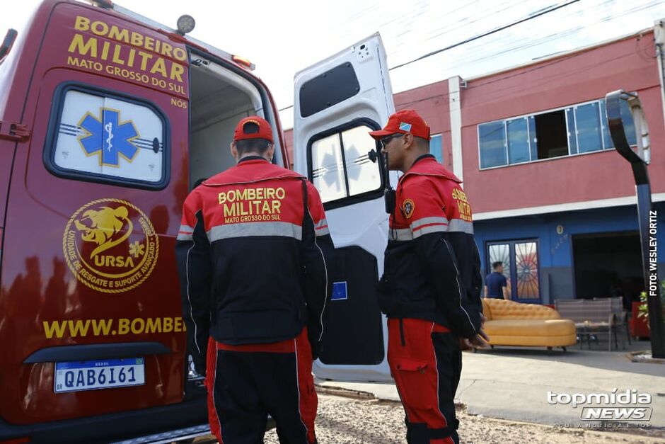 Bombeiros agiram rapidamente no atendimento ao idoso