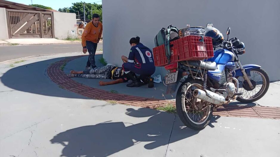 Pintor precisou de atendimento médico