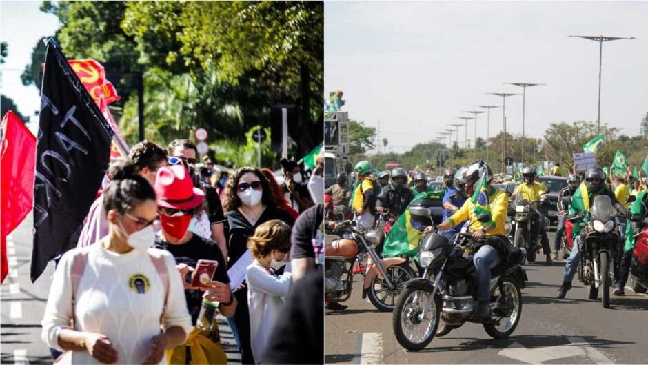 Movimentos de esquerda e direita não programaram atividades para a mesma data
