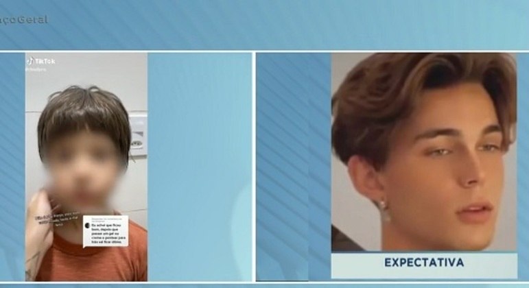 Mulher publicou resultado do corte nas redes sociais