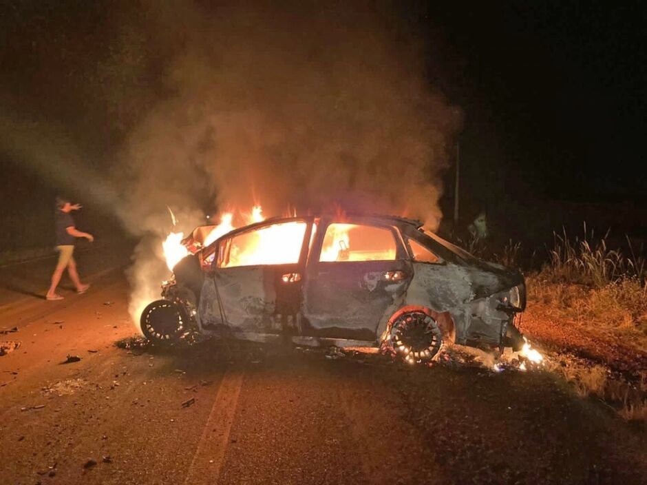 Motorista morreu  carbonizado
