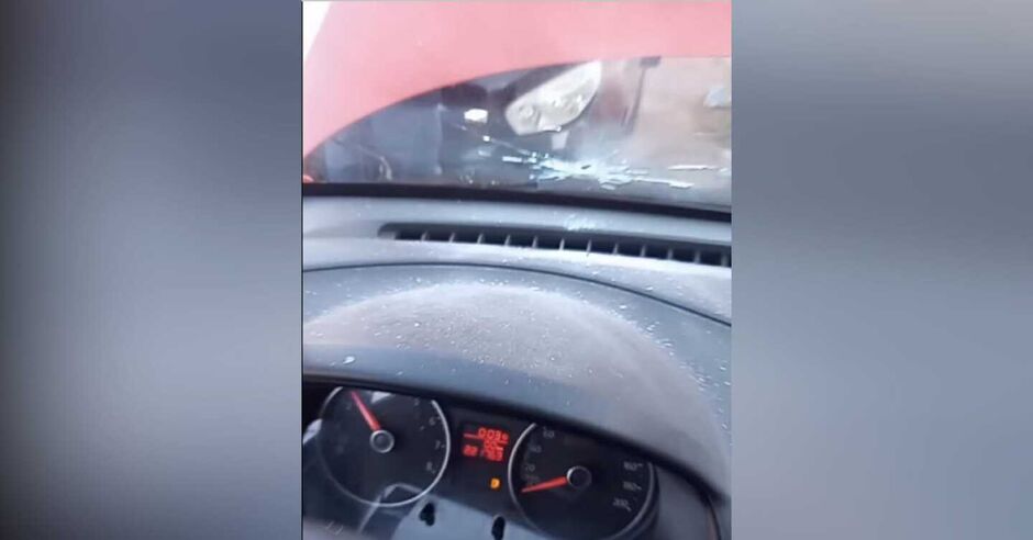 Disparo acertou para-brisa do veículo