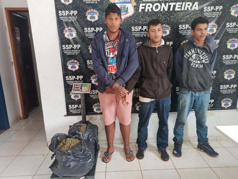 Eles foram presos em flagrante