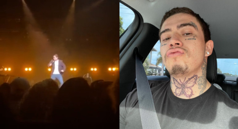 Whindersson fez fãs cantarem para bebê presente em show