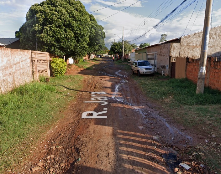 Rua onde a briga aconteceu