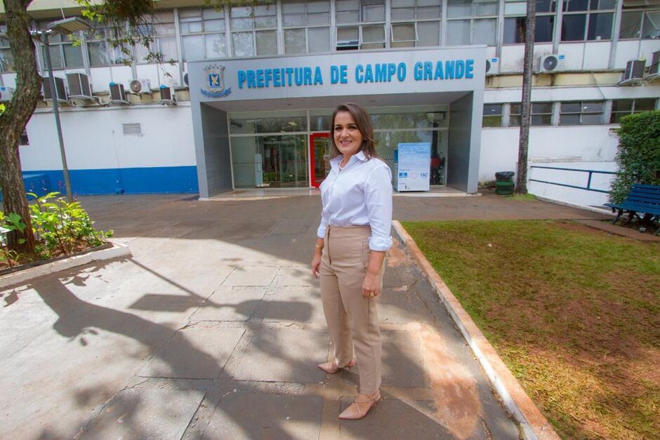 Prefeita acompanhoou obras em Campo Grande