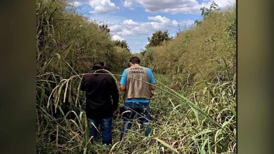 Corpo estava em área de mata