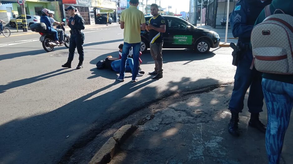 Garupa da bicicleta elétrica ficou ferida