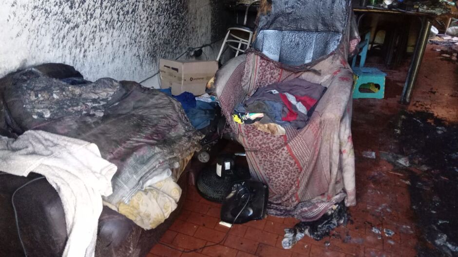 Fogo destruiu o local