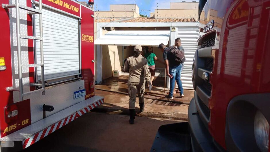 O Corpo de Bombeiros conseguiu conter as chamas
