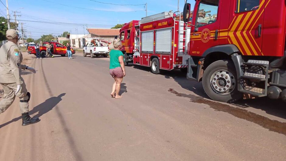 O Corpo de Bombeiros conseguiu conter as chamas